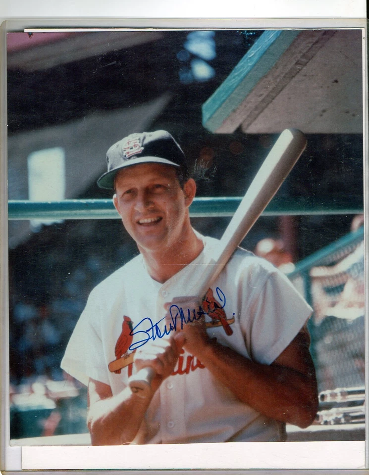 CARDINALS HALL OF FAMER THE GREAT STAN THE MAN MUSIAL AUTOGRAPHED PICTURE 8X10 - Image 1 of 1