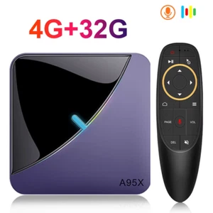 A95X F3 Air II Smart TV BOX Android 11.0 4K RGB Light 2.4/5G Wifi Amlogic S905Y4 - Picture 1 of 12
