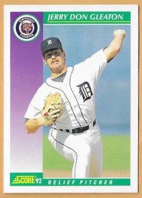 JERRY DON GLEATON DETROIT TIGERS #375 - SCORE NM-MT 1992 - Image 1 of 2