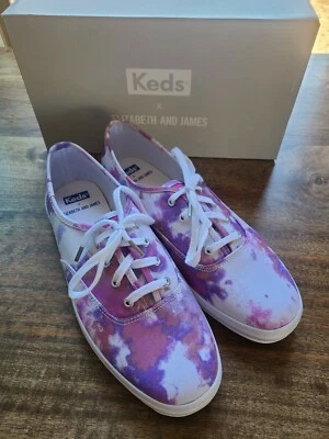 Tenis para mujer Keds X Elizabeth & James Champion Tie Dye múltiples talla 8,5 NWB Foto 1 de 4
