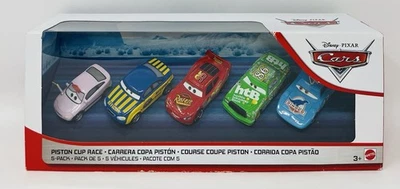 Disney Pixar Cars Piston Cup Race 5 Pack w/ The King NEW Minor Damaged Package - Image 1 of 4