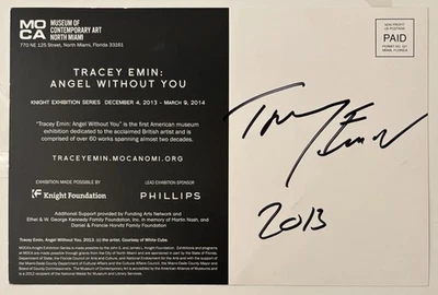 Tracey Emin Original Firmado a Mano 2013 Galería Mailer ANGEL WITHOUT YOU Foto 1 de 2