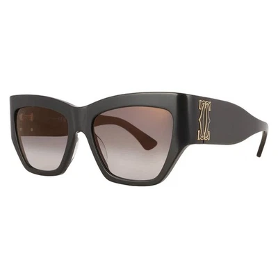 Cartier C Decor Grey Multi Treatment Cat Eye Ladies Sunglasses CT0435S 001 55 - Image 1 of 4