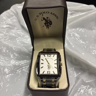Reloj Hombre Asociación Polo EE. UU. De Colección Diseño Dorado Oscuro, Gris ENVÍO GRATUITO NUEVO Foto 1 de 4