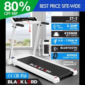 BLACK LORD Treadmill Electric Exercise Running Machine Foldable Home Gym Fitness - Picture 1 of 12
