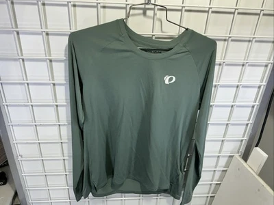 Camiseta deportiva de ciclismo Pearl Izumi Summi para mujer manga larga verde bálsamo mediano $80 Foto 1 de 3