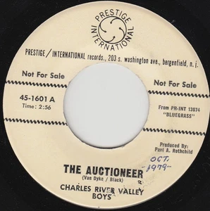 Charles River Valley Boys - The Auctioneer (7", Single, Promo) (Very Good Plus ( - Picture 1 of 2