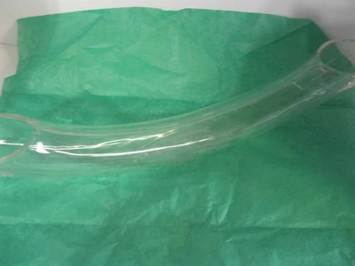 Glass Flower Vase Horizontal Centrepiece Decor  France Design Clear - Image 1 of 4