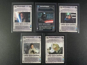 Star Wars CCG SWCCG Enhanced Premiere Premium 5 Cards Leia with Blaster - Picture 1 of 1