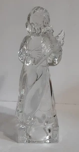 Angelic Harp Herald Crystal Angel, 8" Figurine - Picture 1 of 10