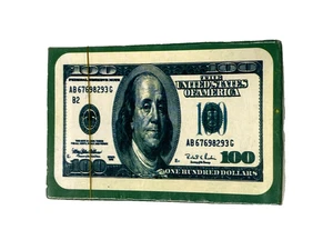 100 $ SCHEIN SPIELKARTEN neu vollständig versiegelt Packung  - Bild 1 von 6