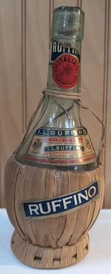 I.L. vintage Botella de pinta de chianti Ruffino VACÍA  Foto 1 de 4
