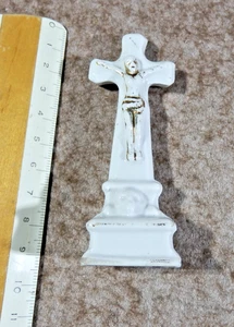 Miniatur Kreuz/Porzellan/ Antik/Puppenstube Zubehör/Haus Altar/ca. 9 cm - Picture 1 of 6