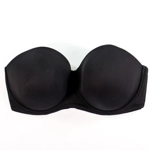 Wacoal Bra Size 42H Red Carpet Convertible Strapless Contour Black 854119 EUC - Picture 1 of 6