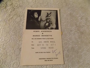 Vintage 1978 Margo Mandette & Robin Anderson Hand Signed, Showing , Arizona - Picture 1 of 4