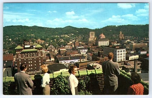 Asheville North Carolina Skyline View from Battery Park Hotel Postcard C070 - Picture 1 of 2