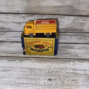 MATCHBOX A MOKO LESNEY No 37 VINTAGE KARRIER BANTAM 2 Ton COCA COLA LORRY IN BOX - Picture 1 of 11