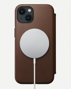 NOMAD θήκη Πορτοφόλι δερμάτινη Folio Rugged rustic MagSafe - Foto 1 di 9