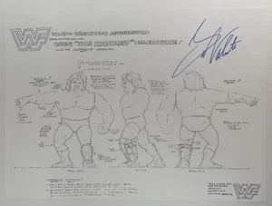 Figura de acción Hasbro firmada por Greg Valentine 1990 WWF planes WWE autógrafo juguete - Imagen 1 de 11