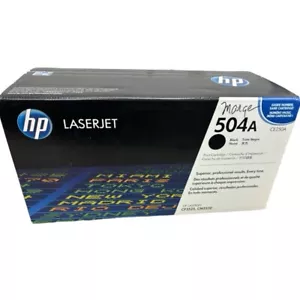 Original HP 504A CE250A schwarz Original LaserJet Tonerkassette - Bild 1 von 2