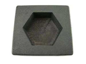 10 oz oro 6 oz lingotto argento grafite ad alta densità stampo esagonale versare pane (B33) - Foto 1 di 4