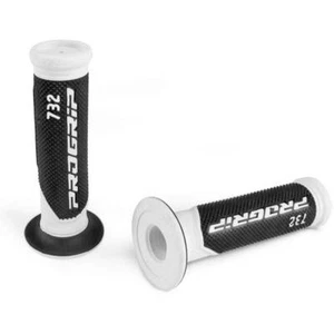 COPPIA MANOPOLE MOTO SCOOTER ENDURO NAKED PRO GRIP 732 BIANCO - Imagen 1 de 1