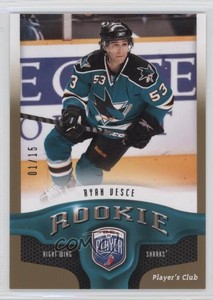 2009-10 Upper Deck Be a Player Player's Club /15 Ryan Vesce #288 Rookie RC