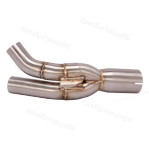 For Yamaha YZF-R1 2004-2006 Exhaust Tips Mid Link Pipe Delete Original Catalyst - Picture 1 of 6