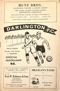 Darlington FC V Millwall 1964-65 - Picture 1 of 1