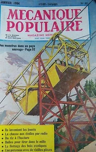 REVUE MECANIQUE POPULAIRE N° 092 ANIMAUX SAVANTS FLOTTAGE BOIS GUYANE 1954 - Picture 1 of 1