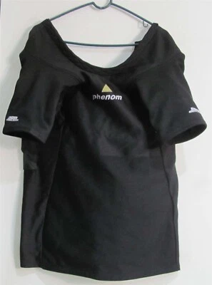 Camisa de banco Inzer Phenom de 2 capas con súper cuello 56 negra con 3 correas ajustables (usada) Foto 1 de 4