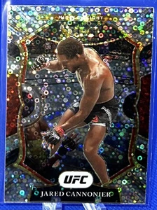 Jared Cannonier 2021 Panini Select UFC Concourse Silver Disco Prizm #15 - Picture 1 of 2
