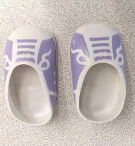 Vintage Baby Doll Shoes Rubber Purple Sneakers for 18" Doll - Picture 1 of 8
