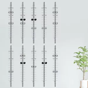 10x Brillenständer Aluminium Wandmontage Sonnenbrille Aufbewahrungsrahmen USA - Bild 1 von 11