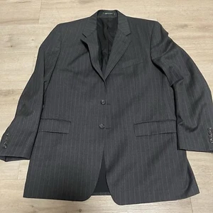 Lauren Ralph Lauren Gray Pinstripe Sz 42L Mens Sports Coat Suit Jacket - Picture 1 of 11