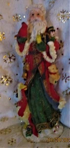 TMD Designs Weihnachtsmann mit Kardinal & Gans 11 cm groß #29011 Granny Chic - Bild 1 von 13