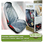 Premium Quality Diamond Quilted Front Seat Cover For Toyota Steel Grey