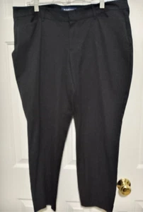 OLD NAVY DRESS PANTS Size 16 Cotton Black Pockets/Zip up EUC - Picture 1 of 4