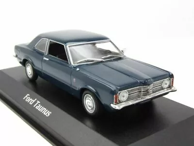 FORD TAUNUS 1970 BLU SCURO MAXICHAMPS 940081302 1/43 METAL MINICHAMPS - Immagine 1 di 4