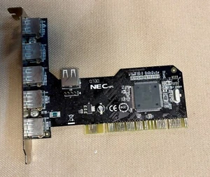 SYBA 6 Port USB 2.0 Card , PCI, Mac/PC *Used* FG-U2N101-5E1I-N3-01-SY01 - Picture 1 of 3