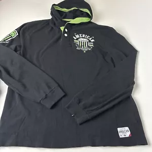 Felpa con cappuccio Affliction American Fighter Axis Henley, UFC, MMA XL NUOVA CON ETICHETTE manica lunga - Foto 1 di 14