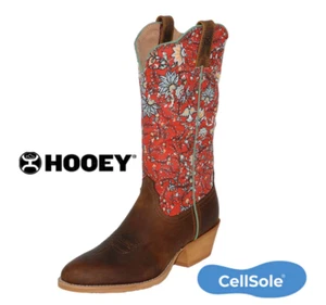 Botas para mujer Twisted X 12" punta con capucha punta R floral WHY0013 - Imagen 1 de 1