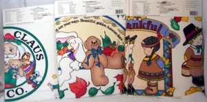 Menge 4 Daisy Kingdom Stoffapplikationen ohne Nähen - Herbst, Thankful, Weihnachtsmann - Bild 1 von 2