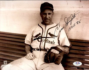 Enos Slaughter Signed Photo 8x10 Autographed w/HOF Cardinals PSA/DNA - Picture 1 of 1