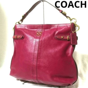 Coach 16413 Colette Schultertasche Hobo Bag Handtasche Leder Magenta - Bild 1 von 15
