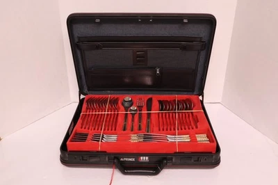 Acero inoxidable 18/10 acero inoxidable chapado en oro Svc para 12 juego de cubiertos Foto 1 de 4