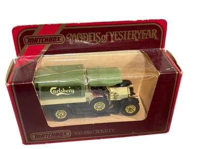 1986 MATCHBOX MODELS of YESTERYEAR Y-13 1918 Crossley Diecast Truck Carlsberg - Image 1 of 4
