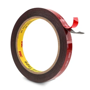 3M Doppelseitiges Klebeband Montageband 12.5mm x 4.7m x 4.7m, Schwarz  - Bild 1 von 8