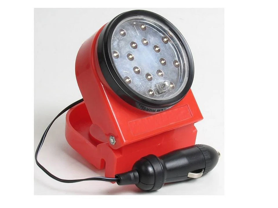 (E)LAMPADA MAGNETICA 16 LED ATT. ACCENDISIGARI LC LOW COST - Immagine 1 di 1