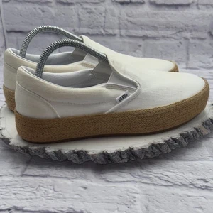 Vans Plateau Espadrille Ultra Cush Slipper weiß Unisex Herren 8,5 Damen 10 - Bild 1 von 10